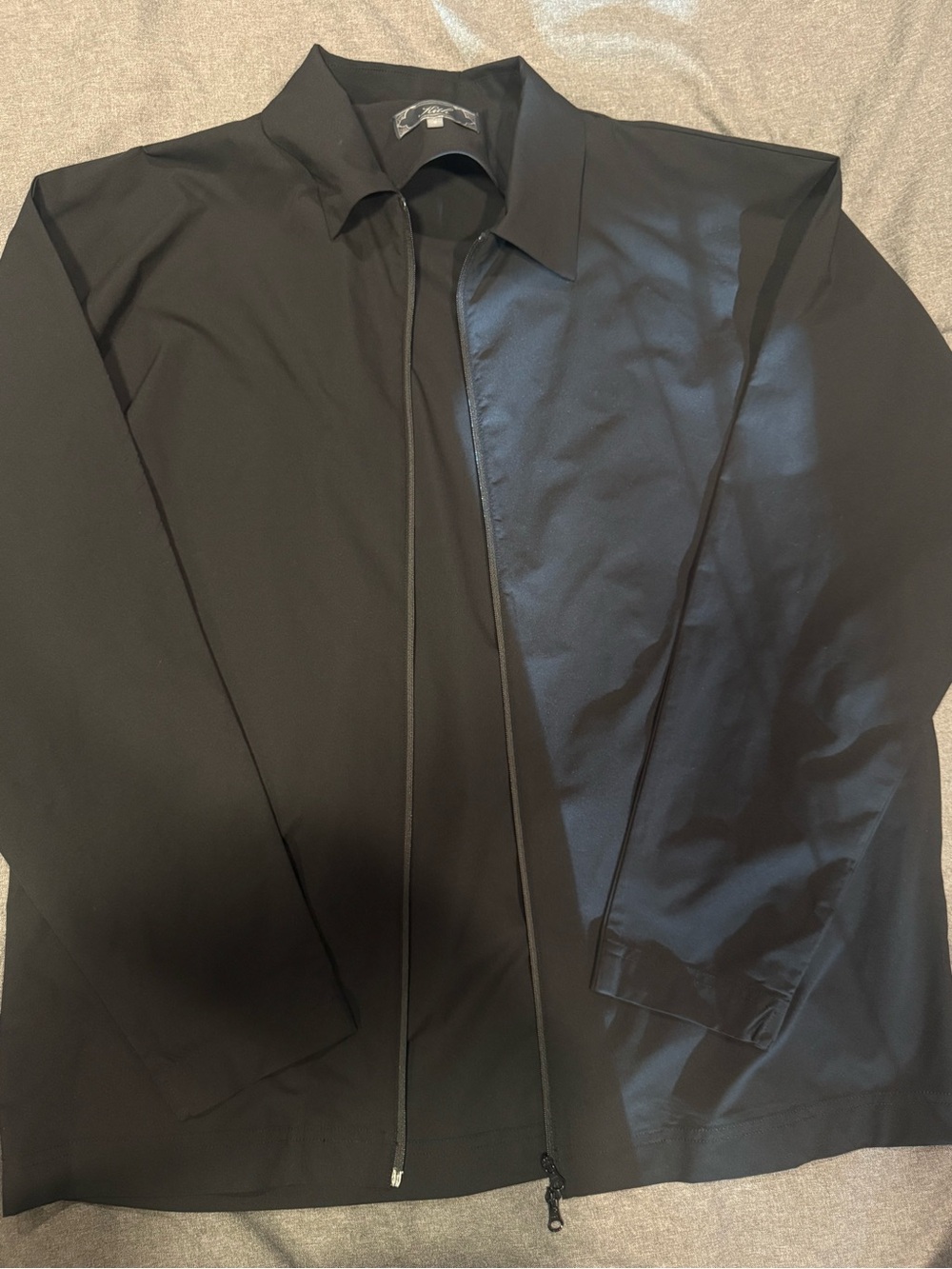 Kith Black Zip-Front Shirt Jacket